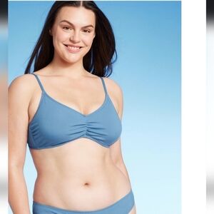 Shade n Shore Blue Bikini Top - L (12-14)